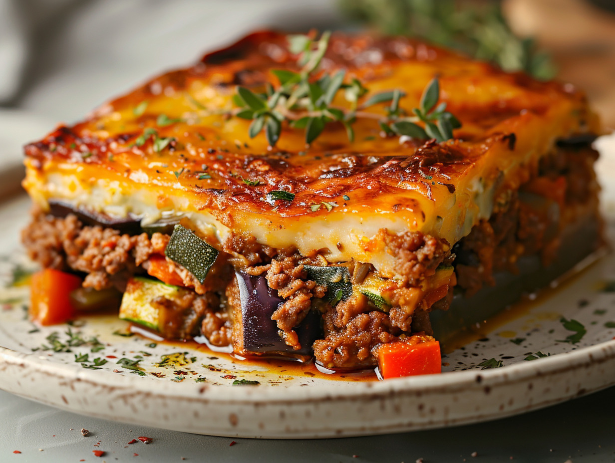 moussaka  légumes grillés