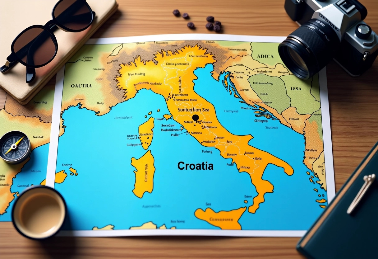 carte croatie